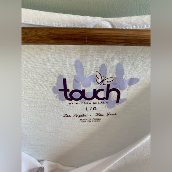 NWT Touch by Alyssa Milano NHL Ottawa Senators Kimono Sleeves Top - Picture 6 of 9